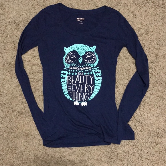 Long sleeve Shirt-Owl - Picture 1 of 2